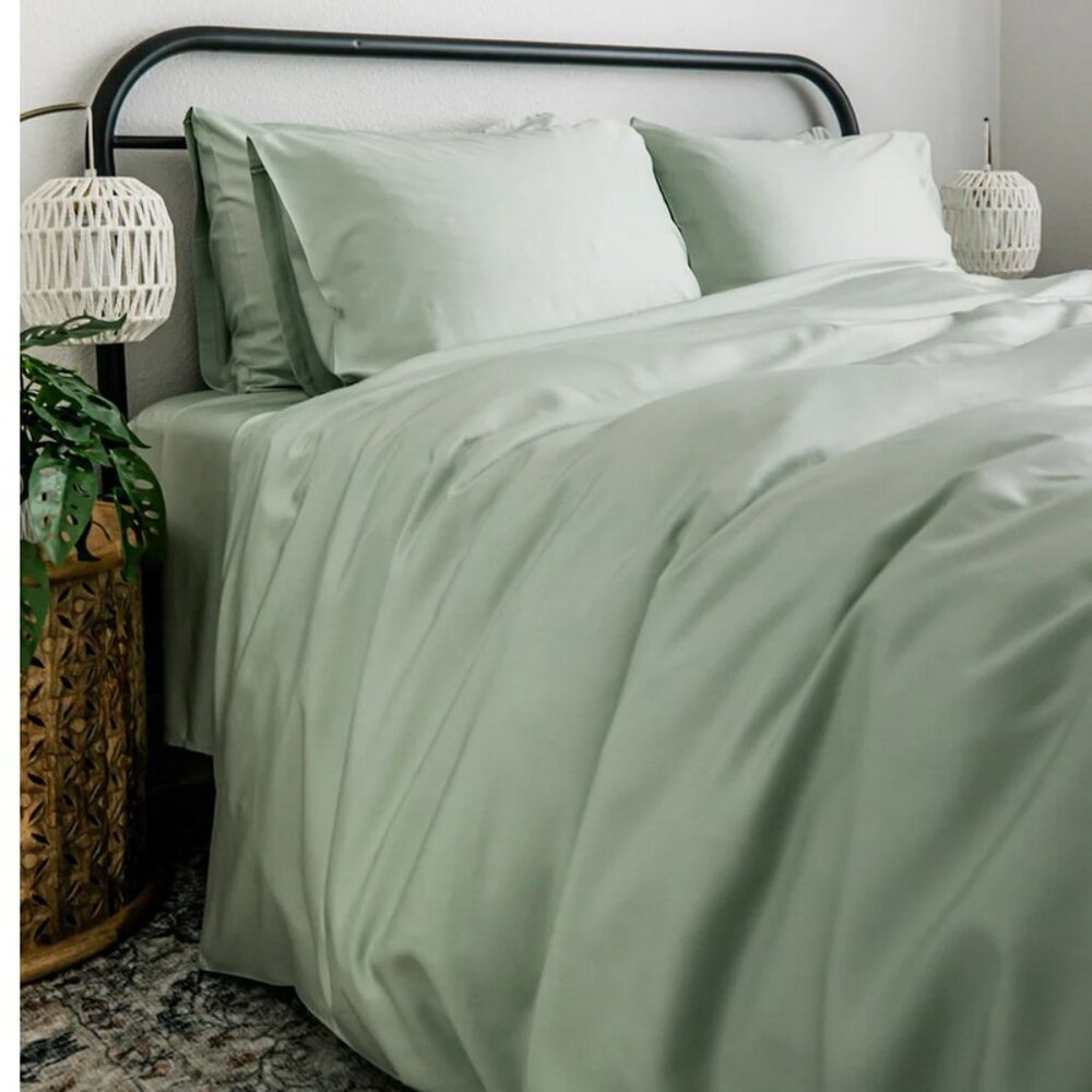 Bamboo Bedsheets (Yala), Queen in Pale Jade